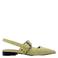 Cycleur de Luxe Lamium leren slingback loafers met studs limegroen