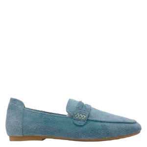 Marigold suède loafers lichtblauw
