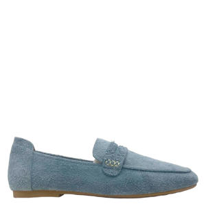Marigold suède loafers lichtblauw
