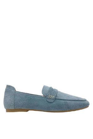 Marigold suède loafers lichtblauw