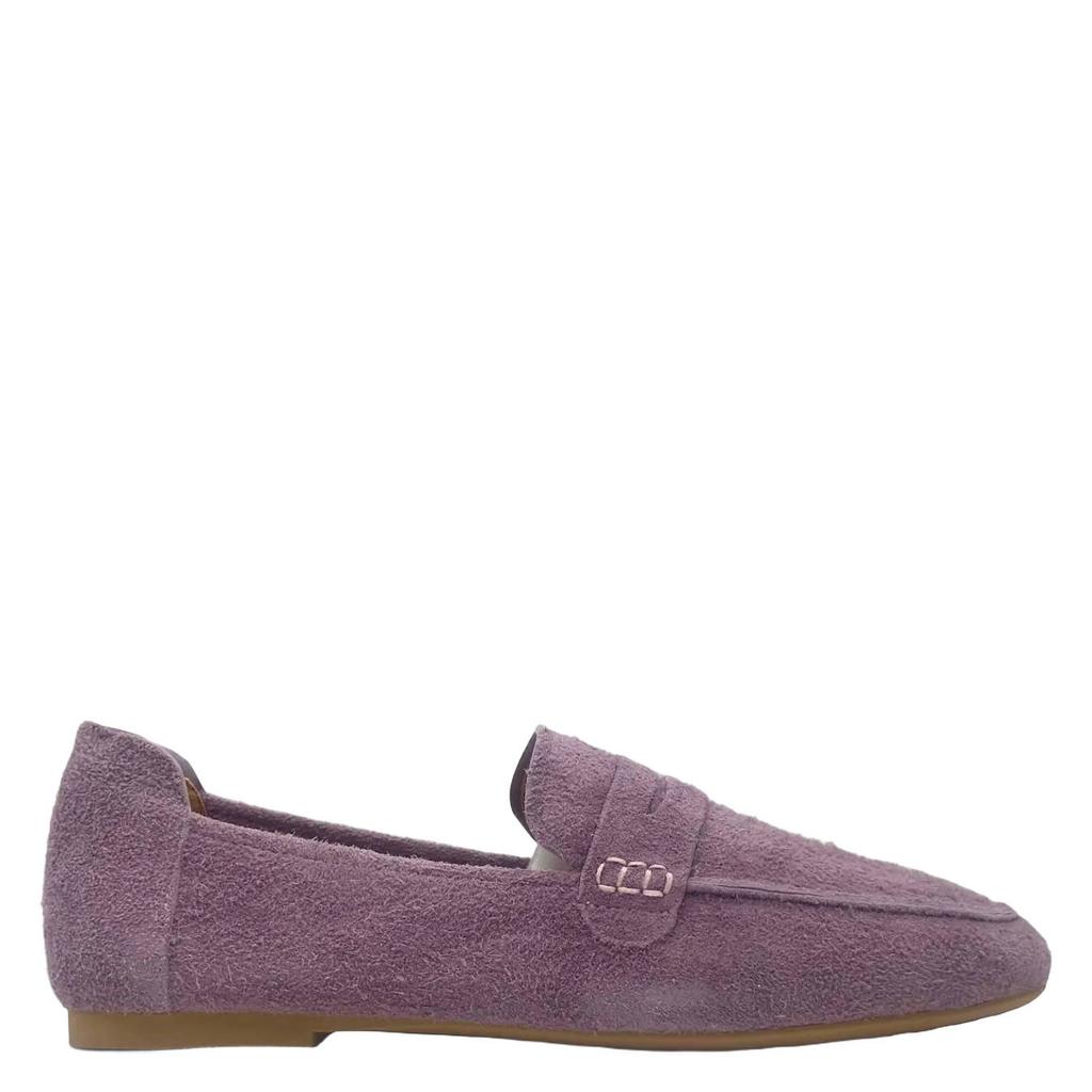 Paarse dames Cycleur de Luxe Marigold suède loafers