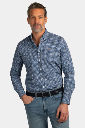 regular casual overhemd blauw