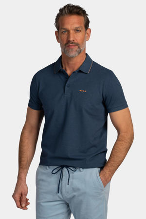 regular polo grijsblauw