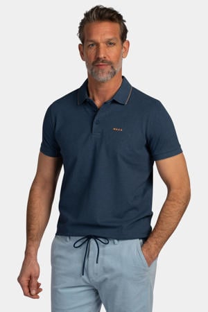 regular polo grijsblauw
