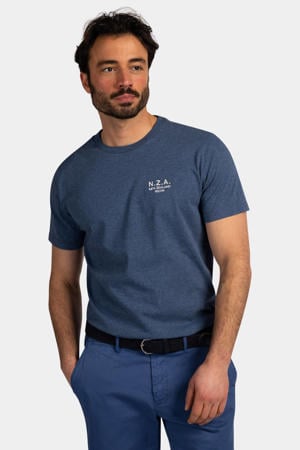 regular T-shirt donkerblauw