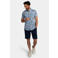 New Zealand Auckland regular gebloemd casual overhemd blauw