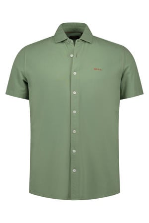 regular casual overhemd groen