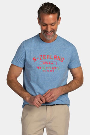 regular T-shirt blauw