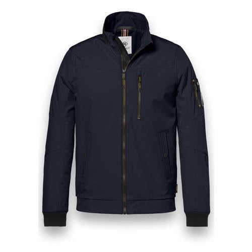 District softshell jas donkerblauw afbeelding