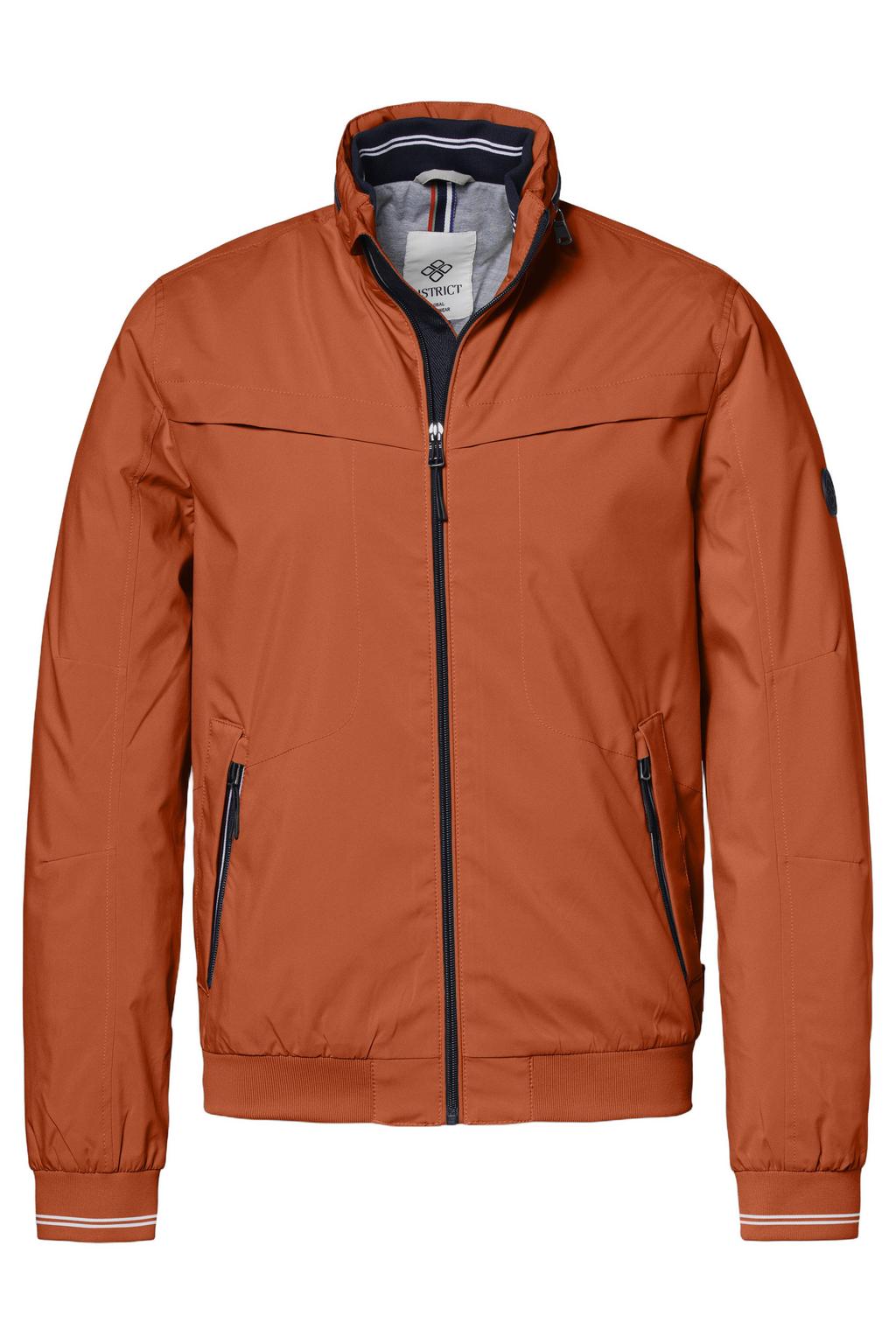 Brique heren District softshell jas van polyester met effen, lange mouwen, opstaande kraag en ritssluiting