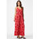 PIECES maxi jurk rood
