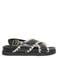ONLY Onlminnie Crochet Sling Back sandalen - zwart