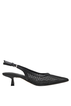 Onlcoco-9 Slingback Mesh Bling slingback pumps kitten heel zwart