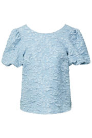 thumbnail: PIECES top met textuur lichtblauw