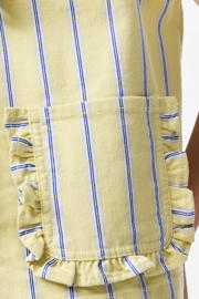 thumbnail: PIECES gestreepte bodywarmer lichtgeel