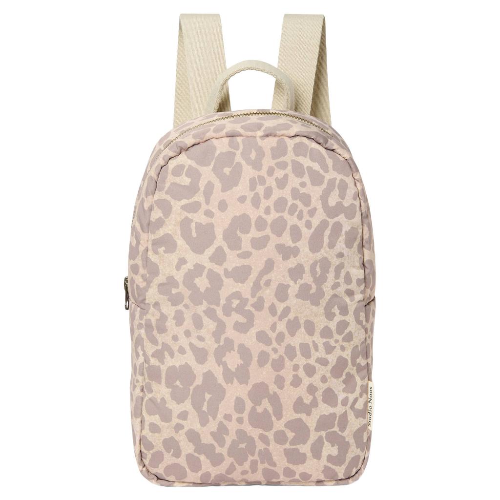 Studio Noos Beige Leopard Puffy Mini Backpack | wehkamp