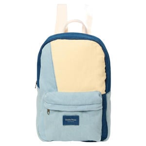 Denim Patchwork Midi Backpack