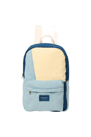 Denim Patchwork Midi Backpack