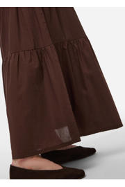 thumbnail: PIECES maxi rok bruin