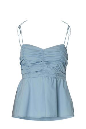 peplum top lichtblauw