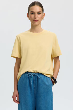 T-shirt lichtgeel