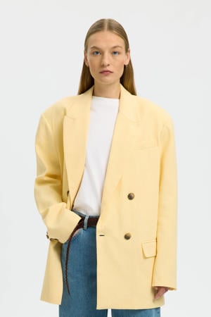 oversized blazer lichtgeel