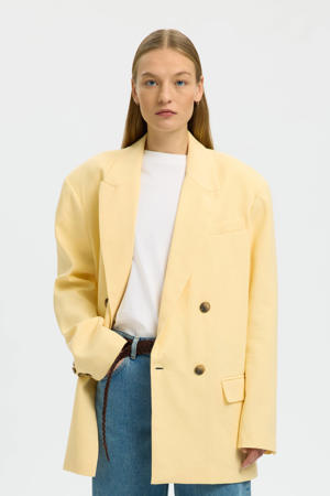 oversized blazer lichtgeel