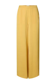 thumbnail: Selected wide leg high waist casual broek oker