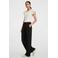 Anytime top met textuur en ruches off-white