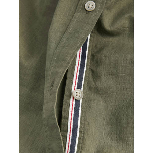 JACK & JONES regular casual overhemd olijfgroen afbeelding