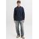 JACK & JONES regular casual overhemd donkerblauw