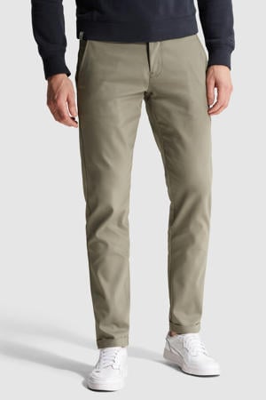 CYLAS slim chino groen