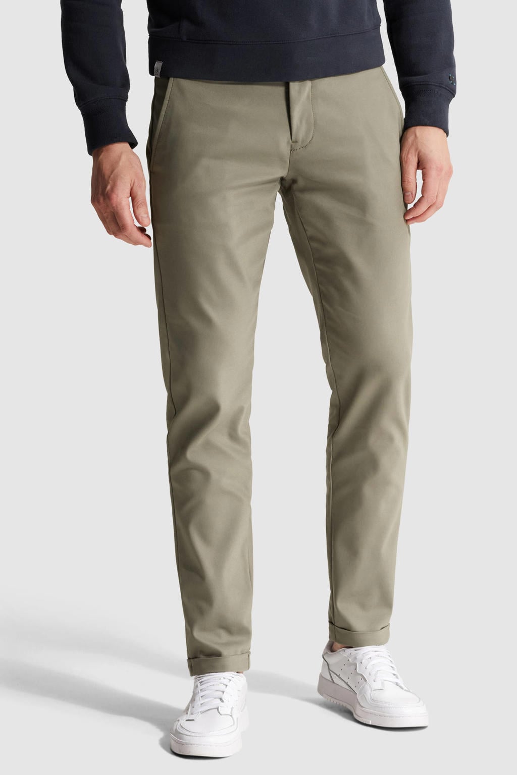 Cast Iron CYLAS slim chino groen