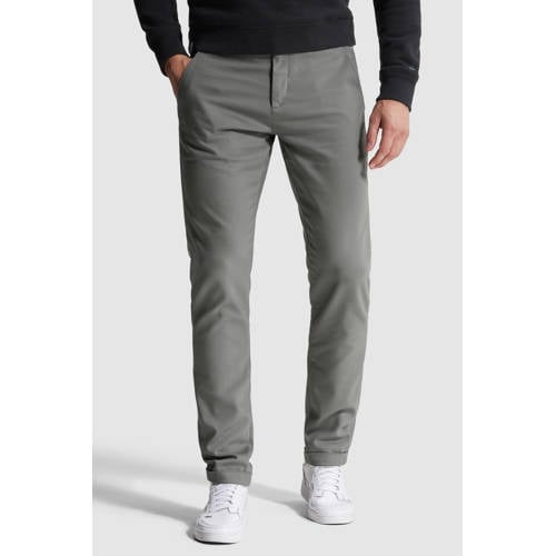Cast Iron RISER slim chino grijsgroen afbeelding