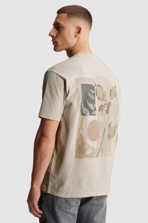 relaxed T-shirt met backprint ecru