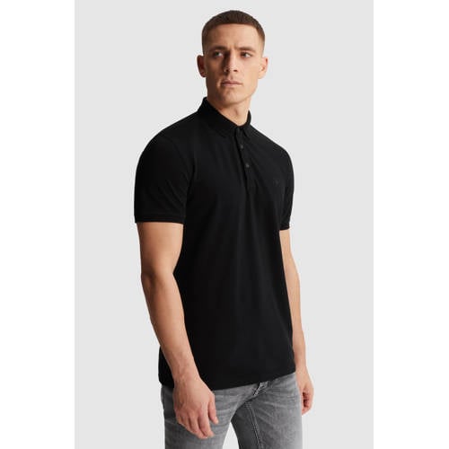 Cast Iron slim polo zwart afbeelding