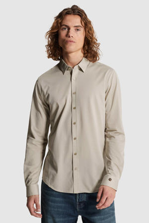 regular casual overhemd beige