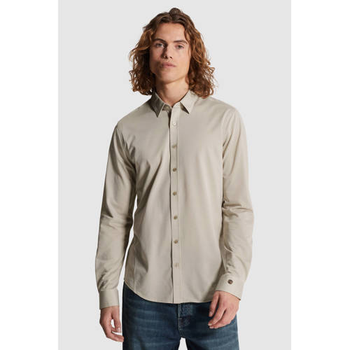 Cast Iron regular casual overhemd beige afbeelding