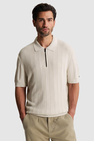 regular polo gebreid ecru