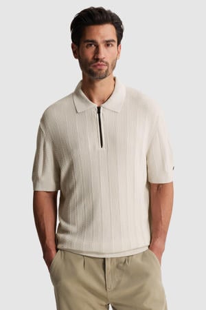 regular polo gebreid ecru