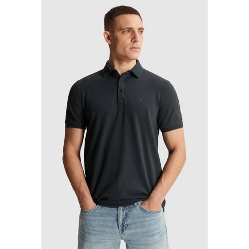Cast Iron slim polo donkerblauw afbeelding