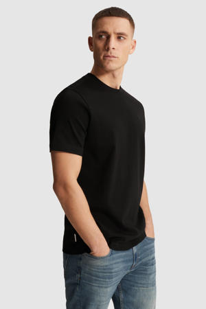 regular T-shirt zwart