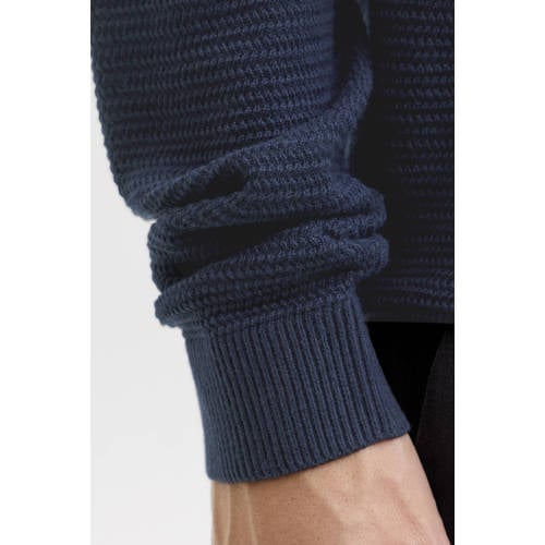 JACK & JONES PREMIUM trui gebreid donkerblauw afbeelding