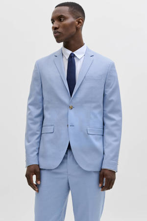 colbert met wol blauw