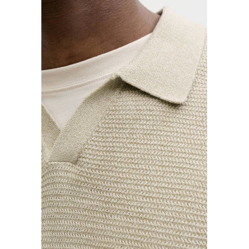 JACK & JONES PREMIUM trui gebreid beige afbeelding