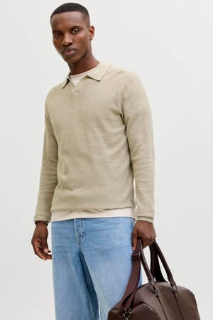 trui gebreid beige