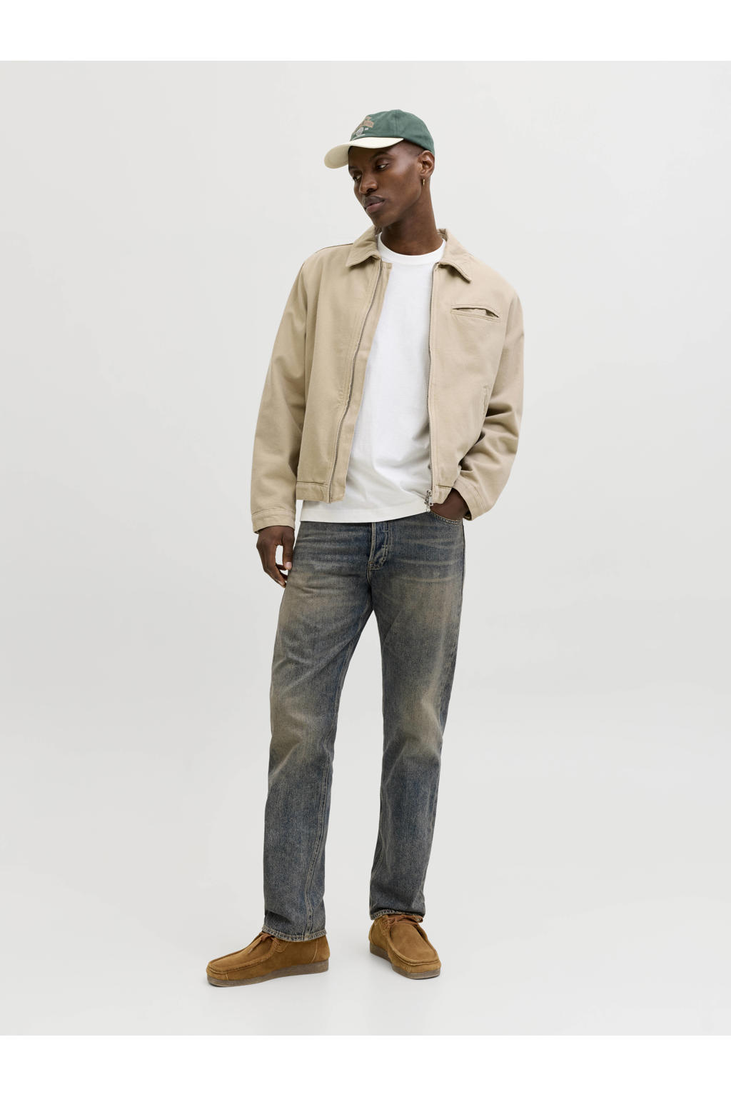 JACK & JONES JEANS INTELLIGENCE JJICHRIS JJORIGINAL relaxed fit jeans blue denim