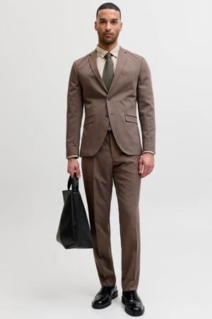 super slim kostuum JPRFRANCO bruin