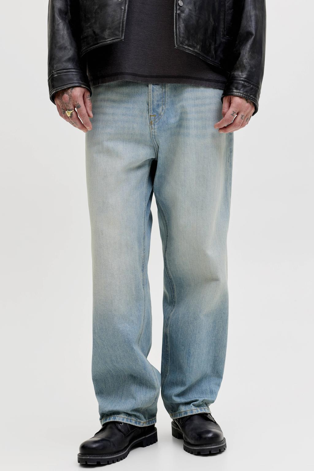 JACK & JONES JEANS INTELLIGENCE JJIALEX JJORGINAL baggy jeans medium blue denim