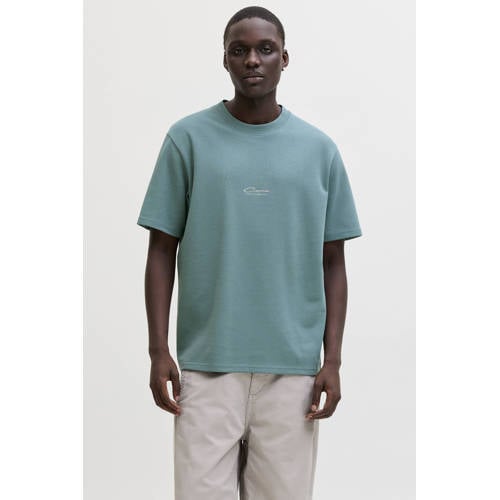 JACK & JONES CORE relaxed T-shirt met backprint blauw afbeelding